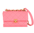 Matelasse Shoulder Bag, &pound;2,350, Handbags, Pink, Leather, Front view
